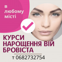 Курс мастер -бровист в любом городе Украины